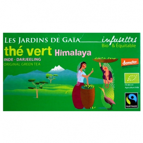 Infusettes de thé vert bio Himalaya Jardins de Gaïa v1