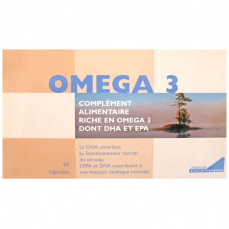 Oméga-3 EPA DHA Laboratoire Exopharm 60 capsules v1