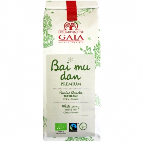 Thé blanc bio Bai Mu Dan Premium Jardins de Gaïa 50 g v1