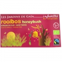 Thé rouge bio Rooibos Honeybush Jardins de Gaïa 20 infusettes