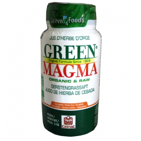Green Magma poudre jus herbe orge Celnat 136 comprimés v1
